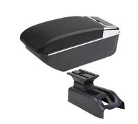 AHRPKAMERD Cojín Apoyabrazos Reposabrazos para Coche para Bora para Golf 4 Caja Almacenamiento Central con Piezas Interiores Y Accesorios De Repuesto LED USB(B2 Black Line NO USB)