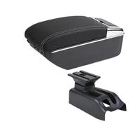 AHRPKAMERD Cojín Apoyabrazos Reposabrazos para Coche para Bora para Golf 4 Caja Almacenamiento Central con Piezas Interiores Y Accesorios De Repuesto LED USB(D3 White Line 7USB)