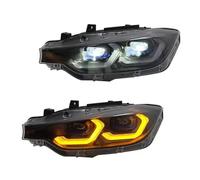 AHRPKAMERD Faro Izquierdo 2 Uds Para 3 Series F30 F31 F35 F80 2013-2018 Luces De Coche LED Faro Dinámico DRL Diseño De Ojo Lente De Proyector Conjunto Faros Aelanteros(Replace Xenon)