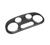 AHRPKAMERD Listón Salpicadero para Fiat 500 para Abarth 595 2008-2023 Pegatina Embellecedora Control A/C Fibra Carbono Cubierta Decorativa Aire Acondicionado Consola Central Panel Decoración Interior