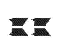 AHRPKAMERD Listón Salpicadero para Golf 8 Mk8 2020 2021 4 Uds. Manija Puerta Interior Coche Cubierta Cuenco Pegatinas Embellecedoras con Textura Fibra Carbono Panel Decoración Interior(2)