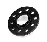AHRPKAMERD Separadores Ruedas Adaptador Espaciador Rueda Universal para Coche 2 Piezas 5 Espigas 10 12 15 20 Mm PCD 5 X 112 CB 66.5 Mm Espaciador Rueda(2PCS 15mm Black)