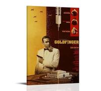 AHSEOIWRJH Goldfinger - Pósteres de impresión vintage para pared, pintura decorativa, lienzo estético, decoración para sala de estar, dormitorio, 50 x 75 cm, estilo marco