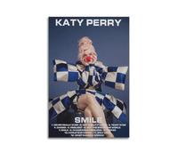 AHSEOIWRJH Katy Perry - Póster de álbum sonriente, impresión vintage, arte de pared, pintura decorativa, lienzo estético, decoración para sala de estar, dormitorio, 20 x 30 cm, estilo sin marco
