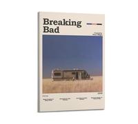 AHSEOIWRJH Póster de Breaking Bad con impresión vintage para pared, pintura decorativa, lienzo estético, decoración para sala de estar, dormitorio, 20 x 30 cm, estilo marco