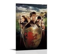 AHSEOIWRJH Póster de Las Crónicas de Narnia con impresión vintage para pared, pintura estética, lienzo decorativo para sala de estar, dormitorio, 60 x 90 cm, estilo marco