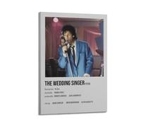 AHSEOIWRJH Póster de The Wedding Singer con impresión vintage para pared, pintura decorativa, lienzo estético, decoración para sala de estar, dormitorio, 40 x 60 cm, estilo marco