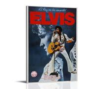 AHSEOIWRJH Póster decorativo de Elvis Presley con impresión vintage para pared, pintura estética, lienzo decorativo para sala de estar, dormitorio, 20 x 30 cm, estilo marco