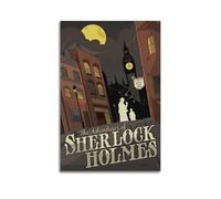 AHSEOIWRJH Sherlock Holmes - Póster de la película 1 con impresión vintage para pared, pintura decorativa, lienzo estético, decoración para sala de estar, dormitorio, 60 x 90 cm, estilo sin marco