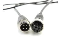 AHSKY 1M/ 5M/ 10M /20M 4 Pines Macho a Hembra aviación GX12 12mm Conector de extensión de Cable de vídeo de Coche for cámara de Marcha atrás de Coche Caravana Remolque (Size : 15m)
