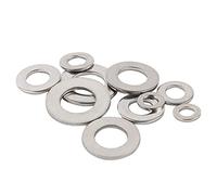 AHSKY Lavadoras Planas Grado Marino 316 ARQUILLA DE Acero Inoxidable DE ARBAJE 0.5-3mm for Pernos métricos y Tornillos M2 M25 M3 M4 M5 M6 M8 M10 M12