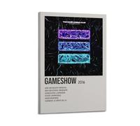 AHSUEWQRUH Gameshow by Two Door Cinema Club, póster artístico para pared, lienzo moderno, estético, decoración artística para sala de estar, dormitorio, 30 x 45 cm, estilo marco