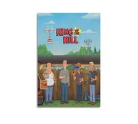 AHSUEWQRUH Póster de King of The Hill para pared, lienzo moderno, estético, decoración artística para sala de estar, dormitorio, 50 x 75 cm, estilo sin marco
