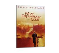 AHSUEWQRUH Póster de pared con texto en inglés "What Dreams May Come" (50 x 75 cm), diseño moderno y estético para decoración de sala de estar, dormitorio, 50 x 75 cm, estilo marco
