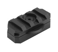AHTCPO Adaptador de Montaje en Riel Lateral para Casco de 360°, GuíA ARC Ajustable para Ranura Picatinny de 19 mm, Accesorios TáCticos para Casco Fast(Black)