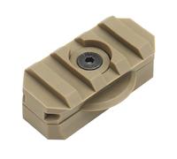 AHTCPO Adaptador de Montaje en Riel Lateral para Casco de 360°, GuíA ARC Ajustable para Ranura Picatinny de 19 mm, Accesorios TáCticos para Casco Fast(Brown)