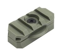 AHTCPO Adaptador de Montaje en Riel Lateral para Casco de 360°, GuíA ARC Ajustable para Ranura Picatinny de 19 mm, Accesorios TáCticos para Casco Fast(Green)