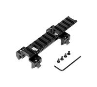 AHTCPO Base de Montura de Garra para Riel de Mira 20mm de Aluminio para Airsoft, 4 Ranuras, Largo 3.54 Pulgadas(Long Style)