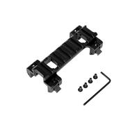 AHTCPO Base de Montura de Garra para Riel de Mira 20mm de Aluminio para Airsoft, 4 Ranuras, Largo 3.54 Pulgadas(Short Style)