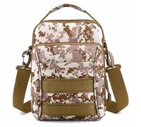 AHTCPO Bolso Hombro Multifuncional para Pesca, Bolso Deportivo para Hombre, Bolso de Viaje Diario, Mochila Táctica Molle, Bandolera para Senderismo(Desert Digital)