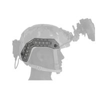 AHTCPO Riel Lateral para Casco Fast Super High Cut Tactics, Cables Ocultos, Base Adaptadora para Luces CáMaras y Gafas con Diadema(Gray)