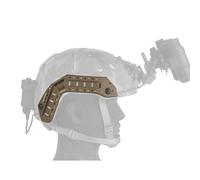 AHTCPO Riel Lateral para Casco Fast Super High Cut Tactics, Cables Ocultos, Base Adaptadora para Luces CáMaras y Gafas con Diadema(Brown)