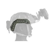AHTCPO Riel Lateral para Casco Fast Super High Cut Tactics, Cables Ocultos, Base Adaptadora para Luces CáMaras y Gafas con Diadema(Green)