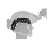 AHTCPO Riel Lateral para Casco Fast Super High Cut Tactics, Cables Ocultos, Base Adaptadora para Luces CáMaras y Gafas con Diadema(Black)