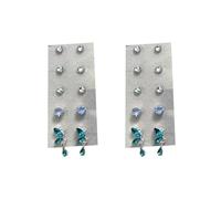 AHUAN 10/20 Unidades Semillas Prensa Orejas Aleación Autoadhesivas Acupuncture Semillas De Oreja Joyas Para Belleza Sueño Acupuntura Auricular Portátil Para Principiantes(20pcs,A)