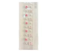 AHUAN 20/40 Uds A Prueba de Sudor Acupuncture Semillas de Oreja Invisibles, Durabilidad Semillas Prensa Orejas A Prueba de Sudor Masaje de Oídos Viajar(Pink - 20 pcs)