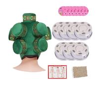 AHUAN Cabeza Moxibustion Box Con Mapa de Puntos de Acupuntura, Caja de Cobre Multifuncional Caja de Moxibustión Portátil Quemador de Moxibustión Viaje(7 Steel Box Set B)