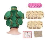 AHUAN Cabeza Moxibustion Box Con Mapa de Puntos de Acupuntura, Caja de Cobre Multifuncional Caja de Moxibustión Portátil Quemador de Moxibustión Viaje(7 Copper Box Set B)