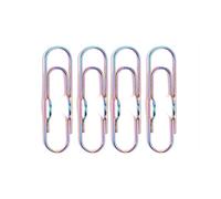 AHUAN Creatividad Clip para Bolígrafos para Cuadernos, 4 Unidades Metal Clip de Lápi para Documentos Tarjetas de Visita, Portátil Reutilizable Oficina(F)