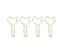 AHUAN Creatividad Clip para Bolígrafos para Cuadernos, 4 Unidades Metal Clip de Lápi para Documentos Tarjetas de Visita, Portátil Reutilizable Oficina(M)