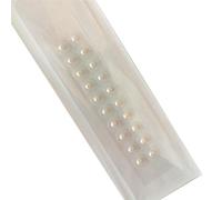 AHUAN Cristal Acupuncture Semillas De Oreja Invisible Para Llevar En La Oficina Acupuntura Auricular Portátil Autoadhesivas Semillas Prensa Orejas Decorativas(G-20PCS)