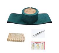AHUAN Hogar Caja de Moxibustión Con Varilla de Moxa Pinzas, Abdomen Quemador de Moxibustión Moxibustion Box Con Temperatura Ajustable para Cuello Cintura Rodillas(Large size)
