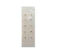 AHUAN Indoloro Semillas Prensa Orejas Relajación Corporal 10/20 Uds. Acupuncture Semillas De Oreja Joyas Portátil Invisible Acupuntura Auricular Anti Sudor(Clear 10PCS)