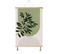 AHUAN Moderno Mural Tapa Cuadro Electrico Decorativo, Cubre Cuadro Electrico Sin Perforaciones Oficina, Hotel Vertical Tapa Contador Luz(Verde,40 * 60CM)