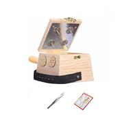 AHUAN Moxibustion Box A Prueba de Quemaduras, Temperatura Ajustable Moxa Box Con Mapa de Puntos de Acupuntura, Pinzas Caja de Moxibustión para Piernas Rodillas(4-needle 3-piece set)
