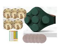 AHUAN Moxibustion Box Con 5 Piezas Caja de Cobre, Mapa de Puntos de Acupuntura Caja de Moxibustión Multifuncional para Cintura Espalda Abdomen Moxa Box Apartamento(Copper Box)