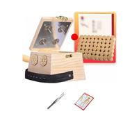 AHUAN Moxibustion Box Con Pinzas Mapa de Puntos de Acupuntura Quemador de Moxibustión Temperatura Ajustable para Piernas Cintura Caja de Moxibustión Apartamento(4-needle 4-piece set)