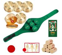 AHUAN Moxibustion Box Con Varillas de Moxibustión Caja de Cobre, Caja de Moxibustión Multifuncional para Pies Espalda Rodillas Abdomen Moxa Box(5 units for the abdomen)