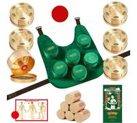 AHUAN Moxibustion Box Con Varillas de Moxibustión Caja de Cobre, Caja de Moxibustión Multifuncional para Pies Espalda Rodillas Abdomen Moxa Box(6 units for the shoulders)