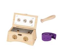 AHUAN Moxibustion Box de Madera Con Asa Extraíble Varilla de Moxa, Vendaje Moxa Box Temperatura Ajustable Portátil Caja de Moxibustión para Cintura, Brazos(Set A 3-hole)