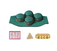 AHUAN Multifuncional Sin Humo Moxibustion Box para Hombros Espalda Ombligo Vientre Cintura, Caja de Moxibustión Con Varilla de Moxa, Caja de Cobre Moxa Box(Quadruple copper box)