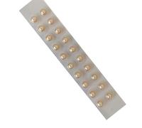 AHUAN No Invasivo Acupuncture Semillas De Oreja Perlas Decorativo Acupuntura Auricular Anti Al Agua Portátil Semillas Prensa Orejas Favorece El Sueño Todas Las Edades(White 20PCS)