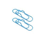 AHUAN Portátil Clip de Lápi para Cuadernos, 2 Unidades Metal Clip para Bolígrafos para Estudiantes, Amantes de Los Libros Material de Oficina(Azul)