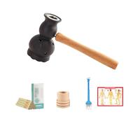 AHUAN Portátil Moxibustion Box A Prueba de Quemaduras, Moxa Box Portátil Con Varillas de Moxibustión, Caja de Moxibustión para Piernas Pies(Set B)