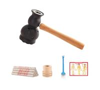 AHUAN Portátil Moxibustion Box A Prueba de Quemaduras, Moxa Box Portátil Con Varillas de Moxibustión, Caja de Moxibustión para Piernas Pies(Set D)