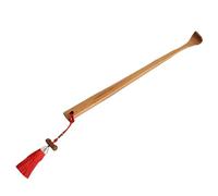 AHUAN Portátiles Back Scratcher Bambú Dientes Redondeados, Almacenamiento Colgante Rascador Espalda, Papá Mamá Viajes Camping(C)